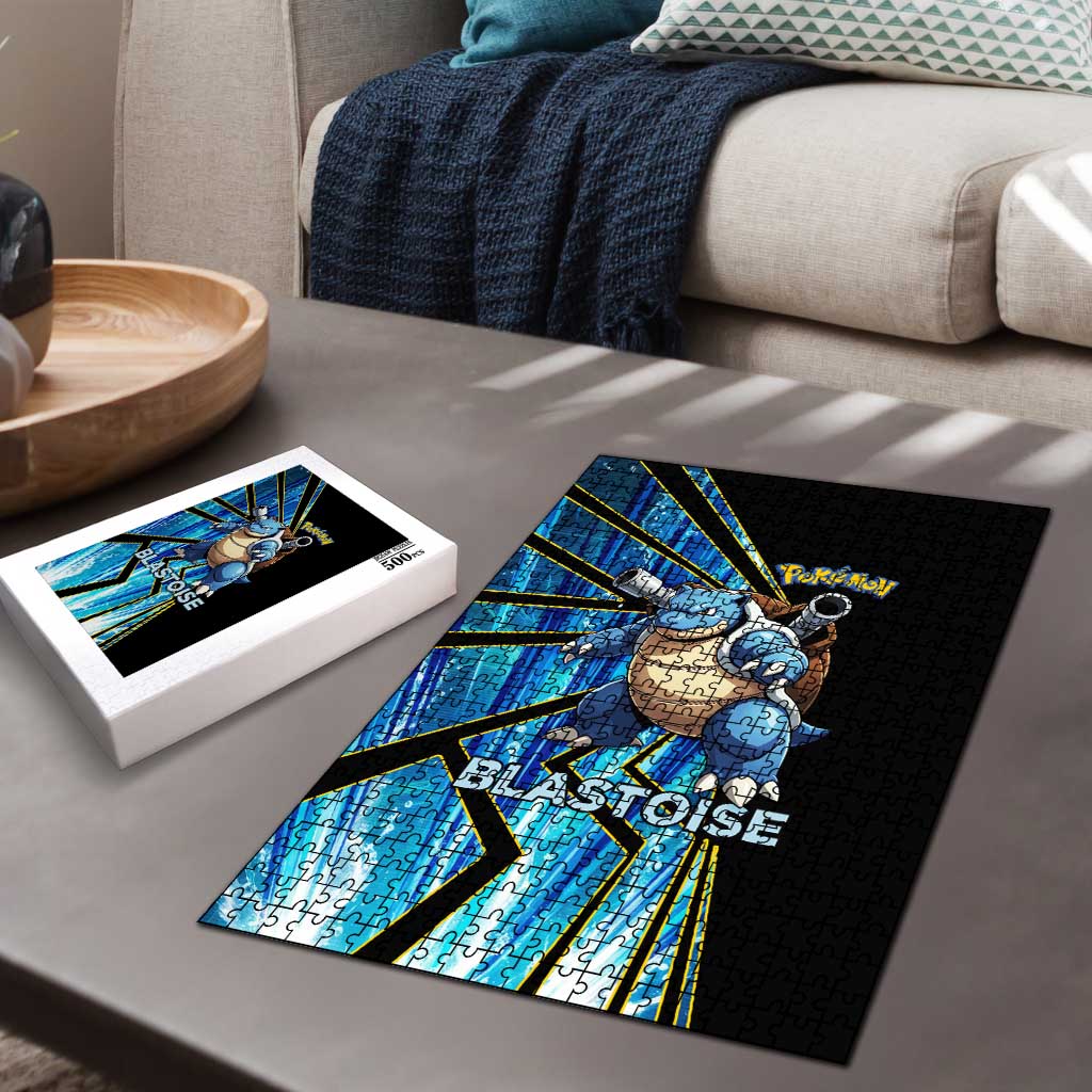 Blastoise Poké Puzzle Aqua Burst Comic Style