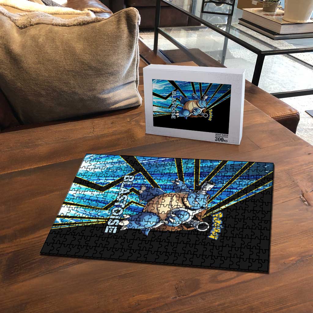 Blastoise Poké Puzzle Aqua Burst Comic Style