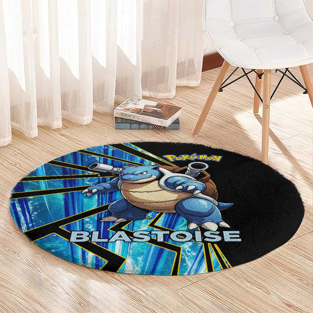 Blastoise Poké Round Carpet Aqua Burst Comic Style