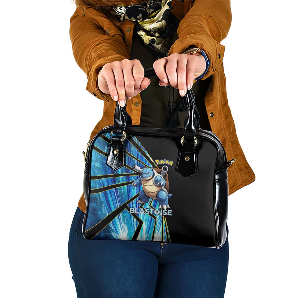Blastoise Poké Shoulder Handbag Aqua Burst Comic Style