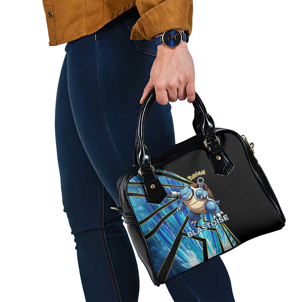 Blastoise Poké Shoulder Handbag Aqua Burst Comic Style