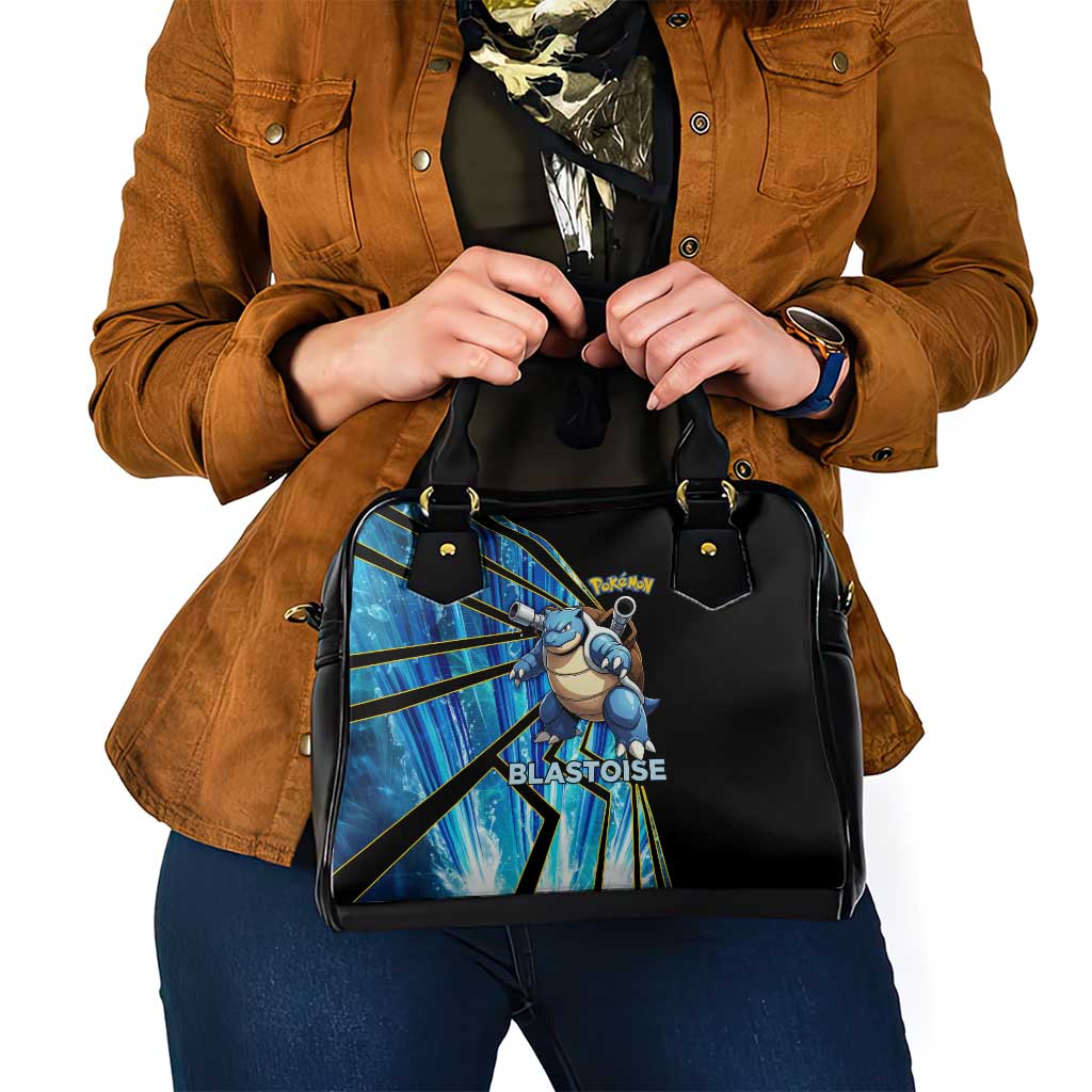 Blastoise Poké Shoulder Handbag Aqua Burst Comic Style