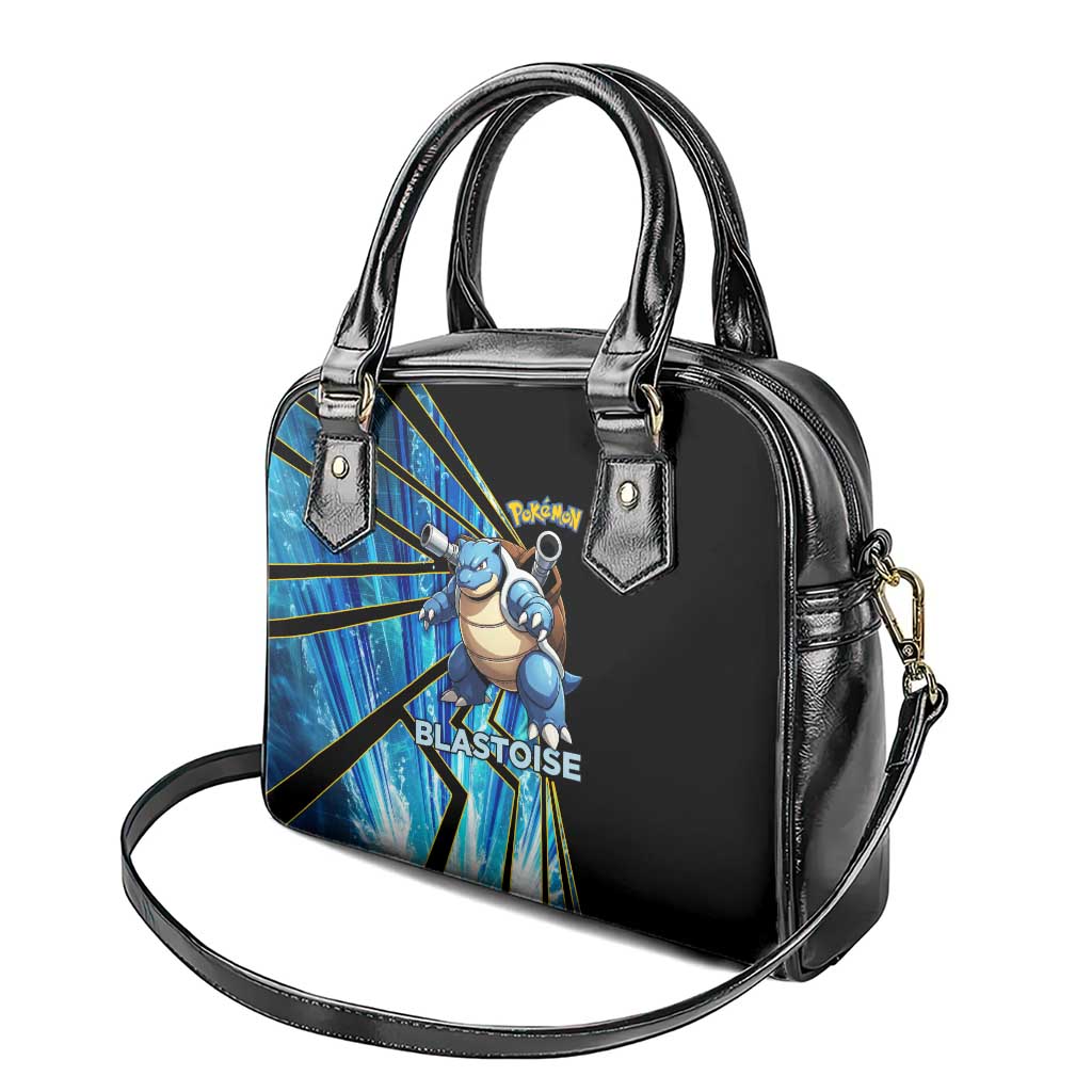 Blastoise Poké Shoulder Handbag Aqua Burst Comic Style
