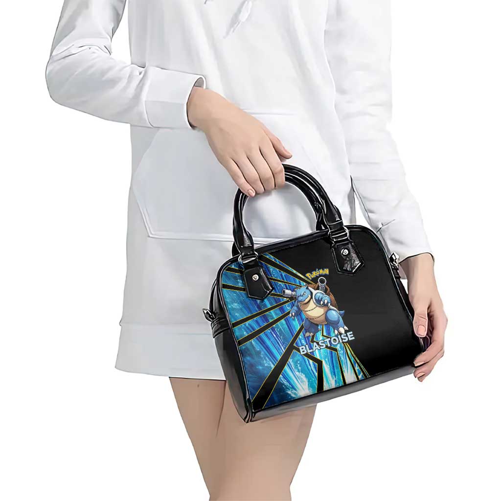Blastoise Poké Shoulder Handbag Aqua Burst Comic Style