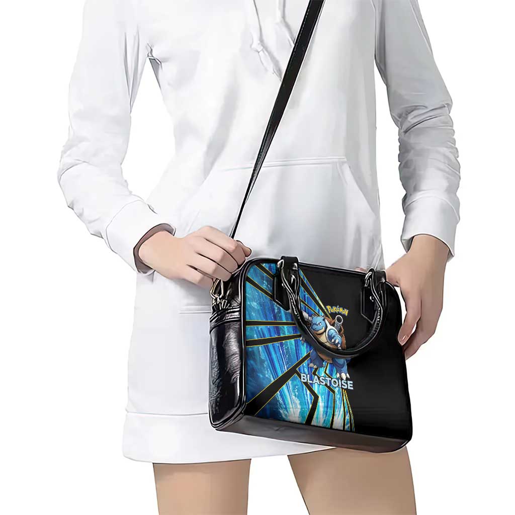 Blastoise Poké Shoulder Handbag Aqua Burst Comic Style