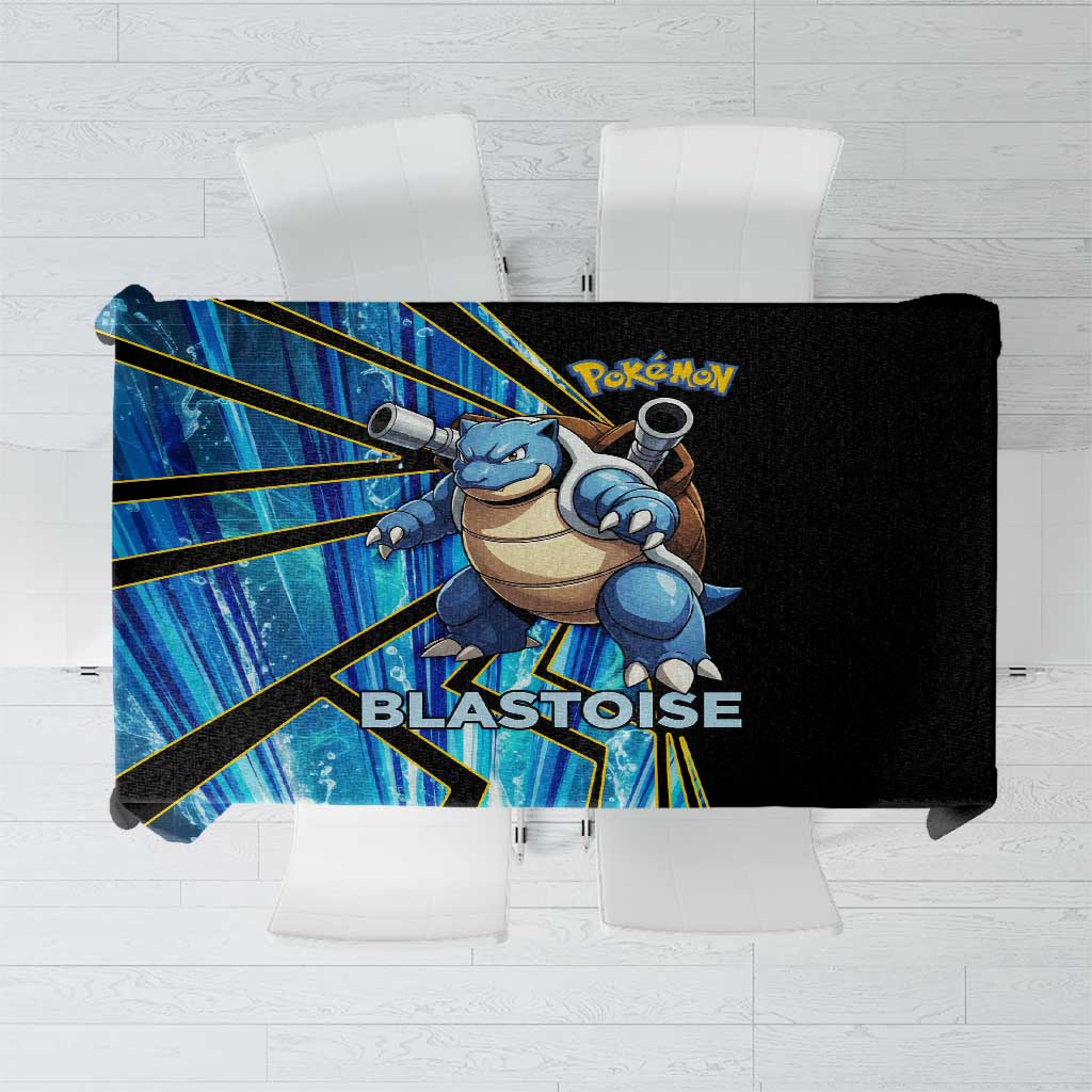 Blastoise Poké Tablecloth Aqua Burst Comic Style