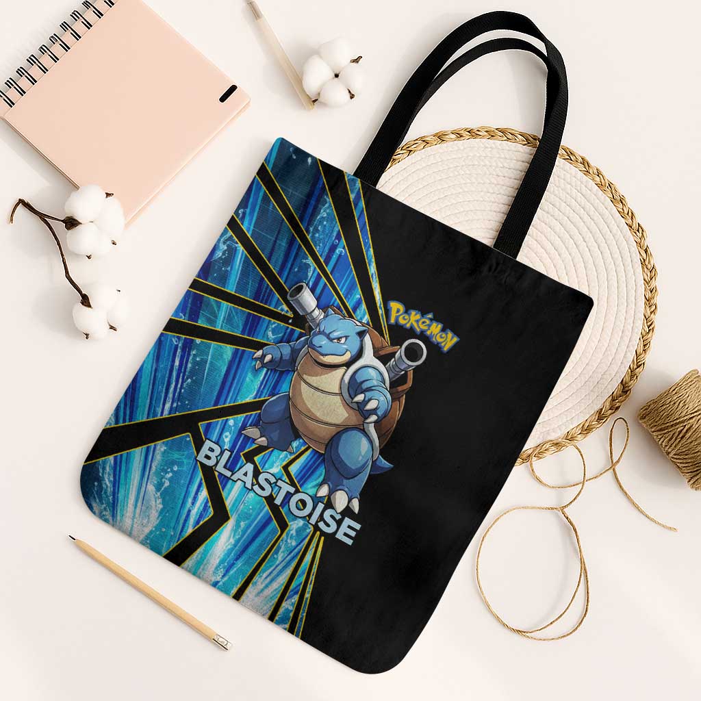 Blastoise Poké Tote Bag Aqua Burst Comic Style