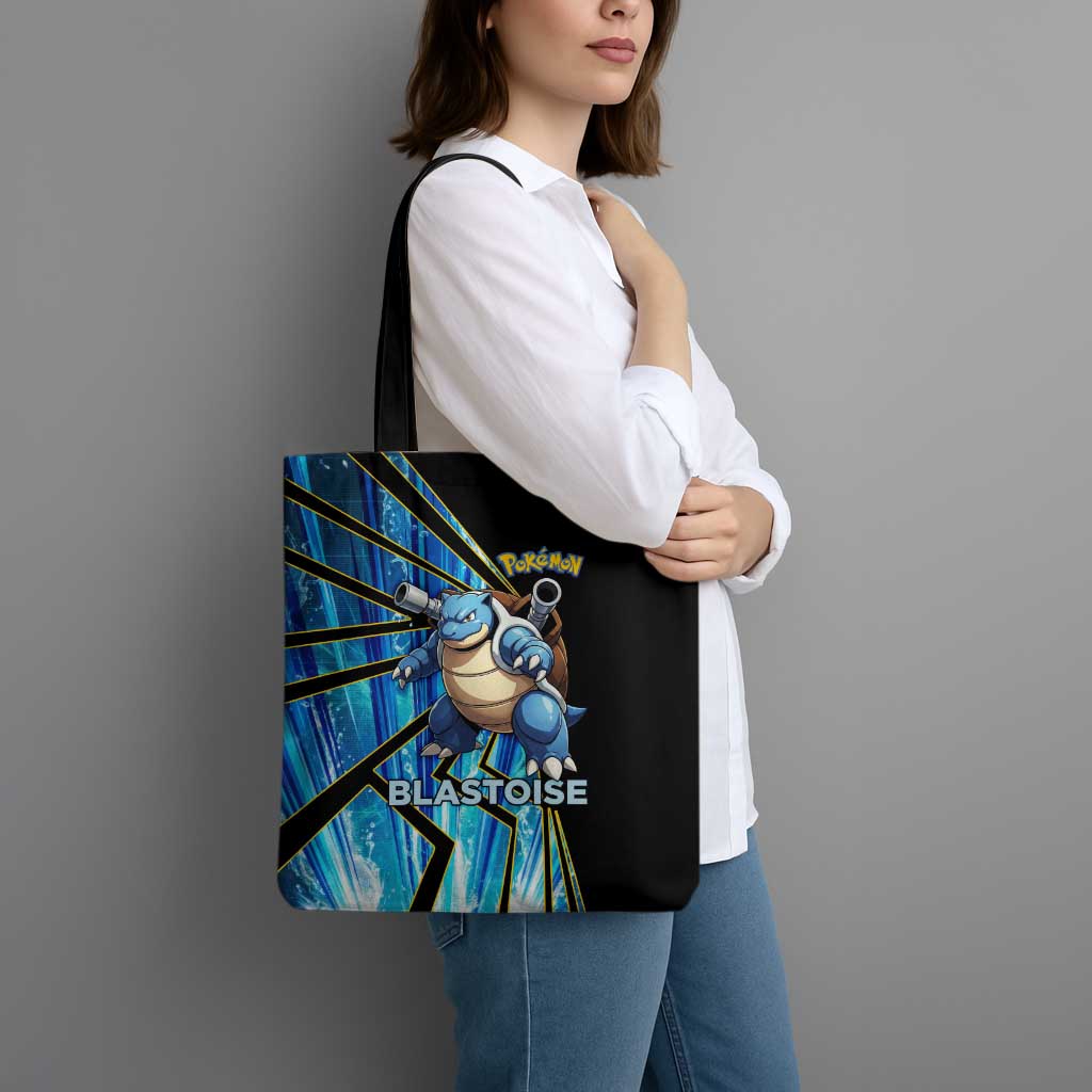Blastoise Poké Tote Bag Aqua Burst Comic Style