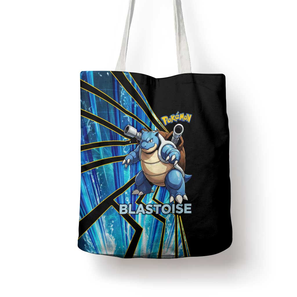 Blastoise Poké Tote Bag Aqua Burst Comic Style
