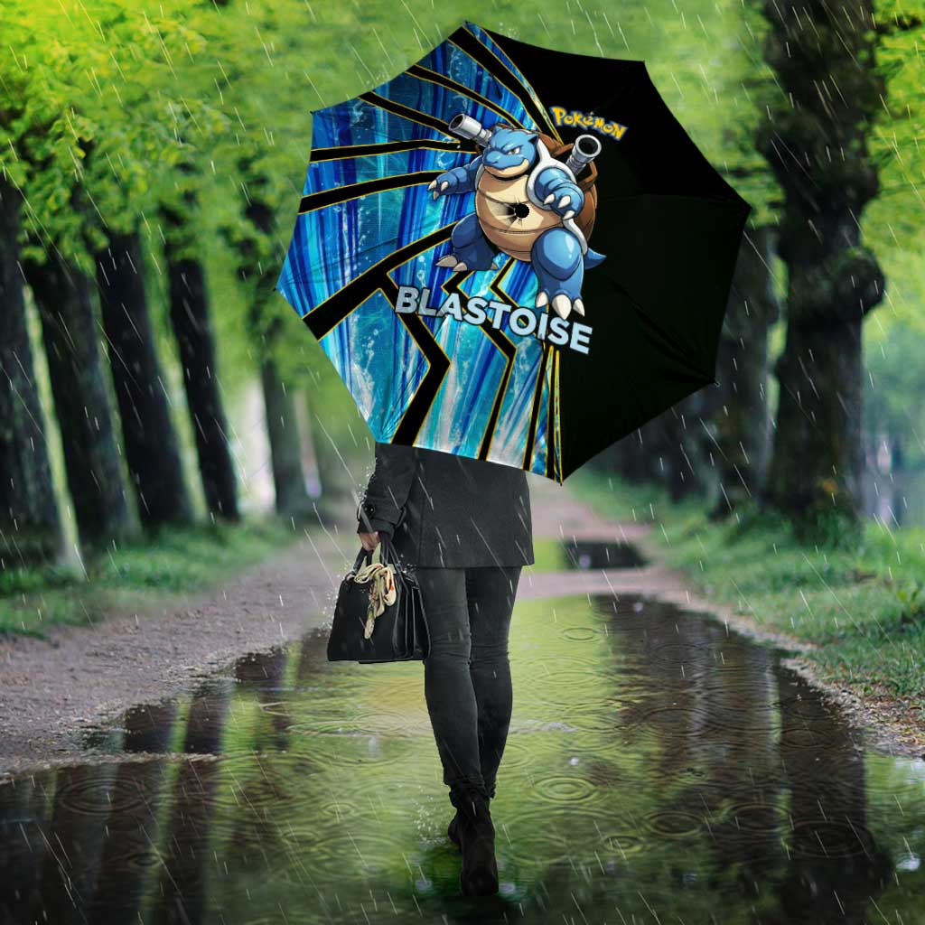 Blastoise Poké Umbrella Aqua Burst Comic Style