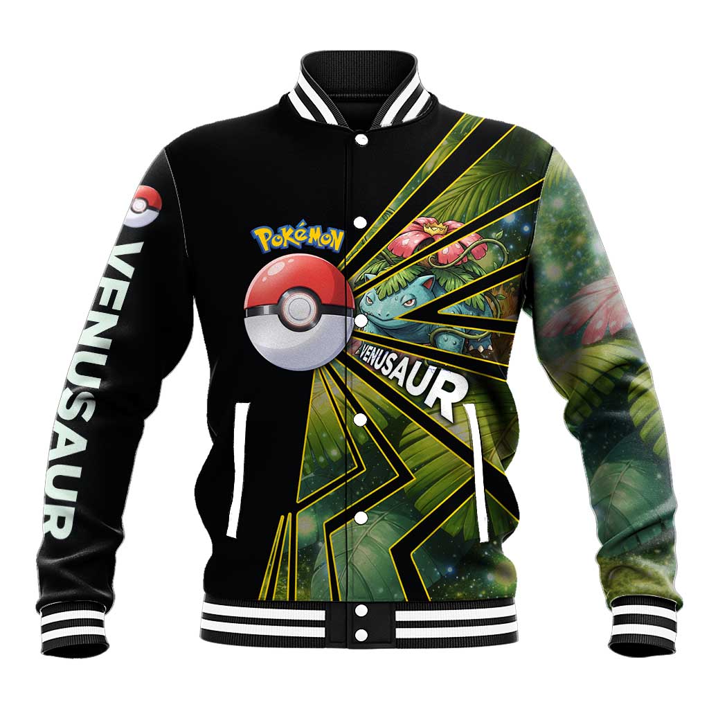 Venusaur Poké Baseball Jacket Jungle Flora Comic Style