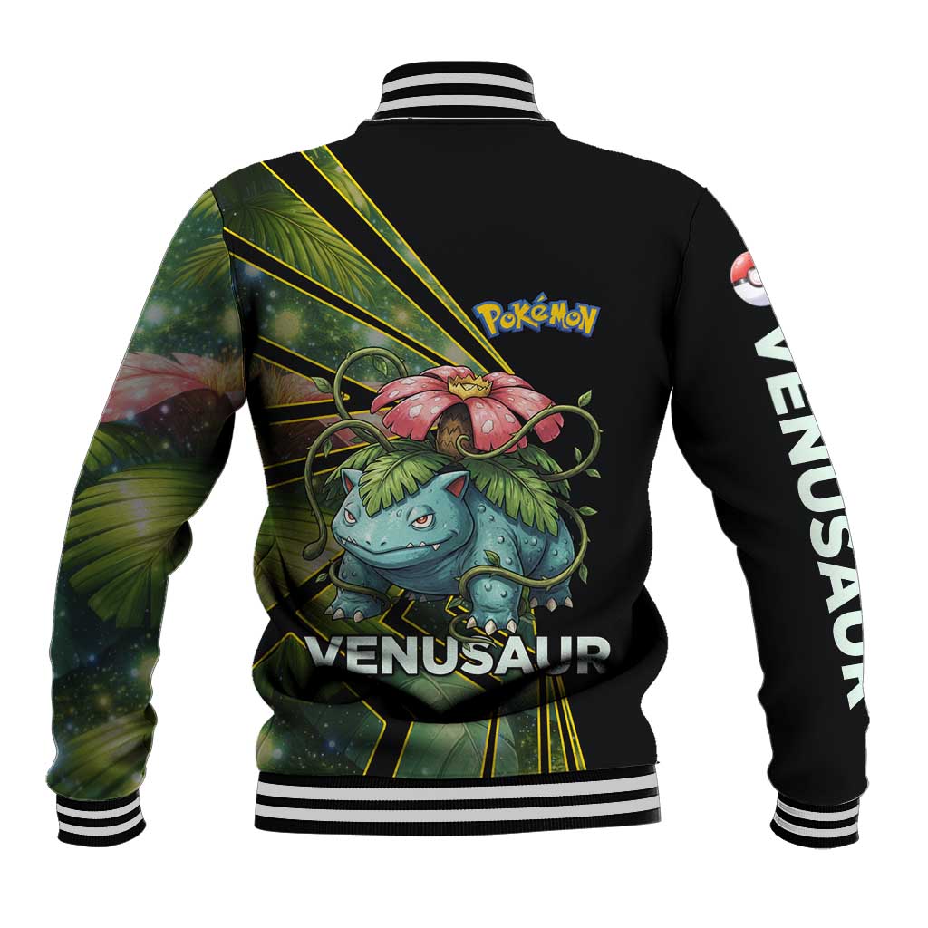 Venusaur Poké Baseball Jacket Jungle Flora Comic Style