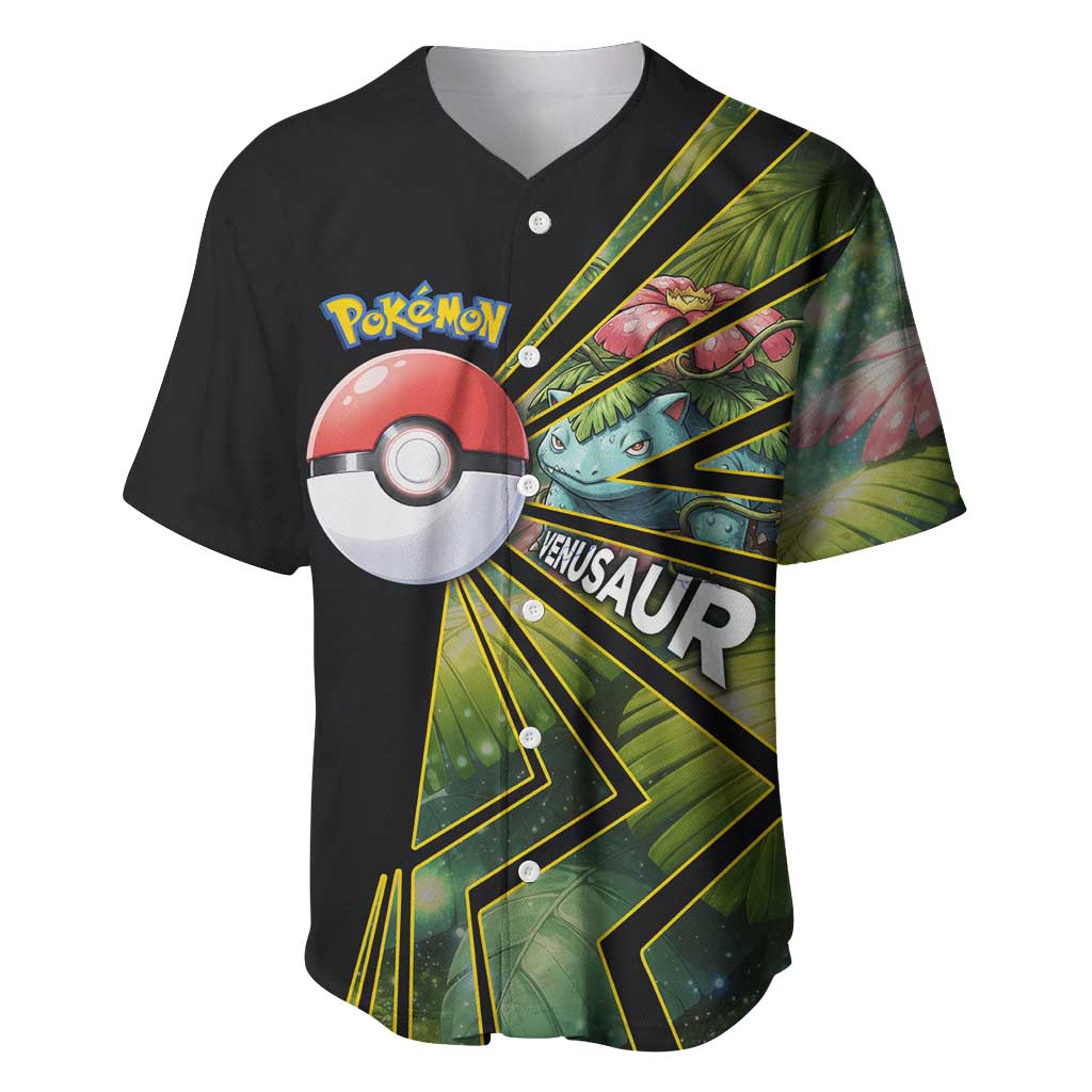 Venusaur Poké Baseball Jersey Jungle Flora Comic Style