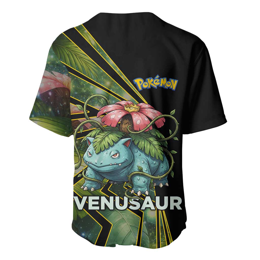 Venusaur Poké Baseball Jersey Jungle Flora Comic Style