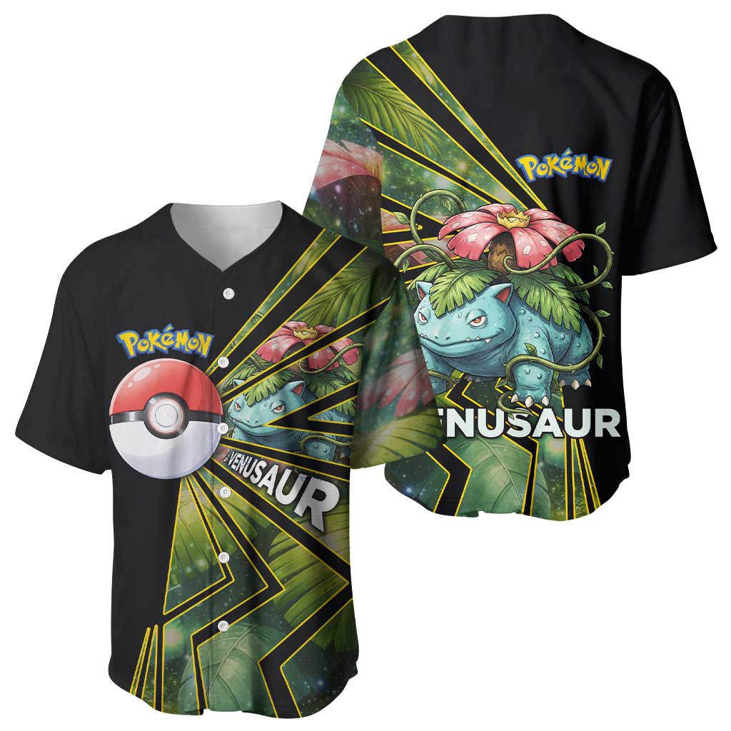 Venusaur Poké Baseball Jersey Jungle Flora Comic Style