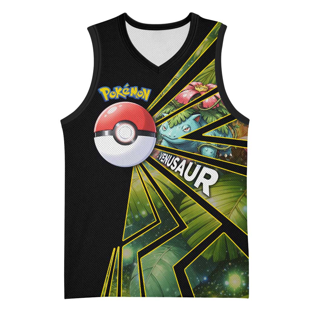 Venusaur Poké Basketball Jersey Jungle Flora Comic Style