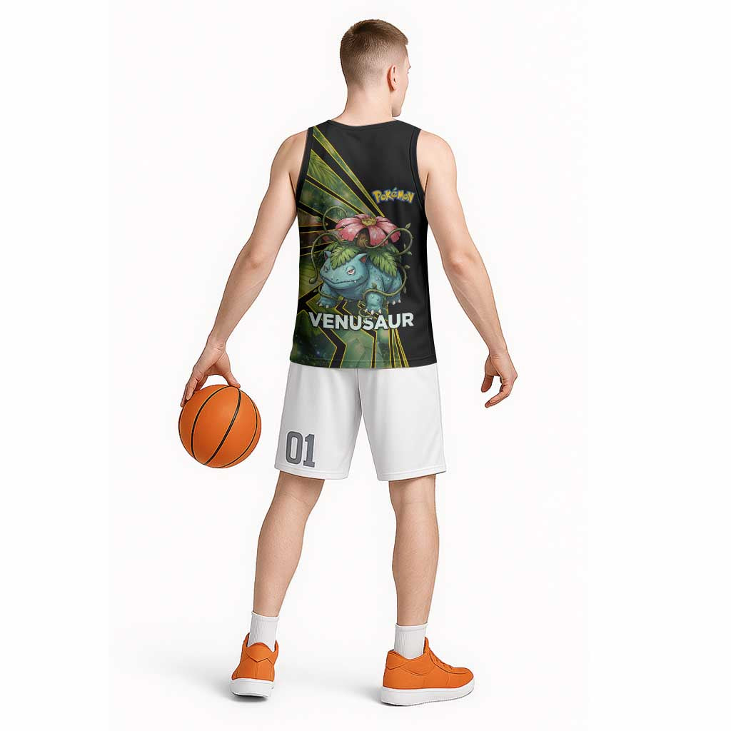 Venusaur Poké Basketball Jersey Jungle Flora Comic Style