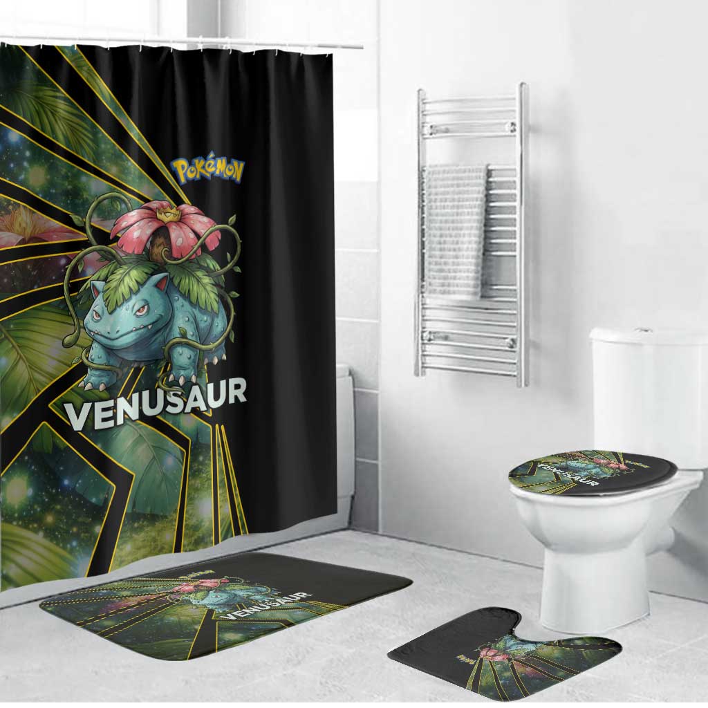 Venusaur Poké Bathroom Set Jungle Flora Comic Style