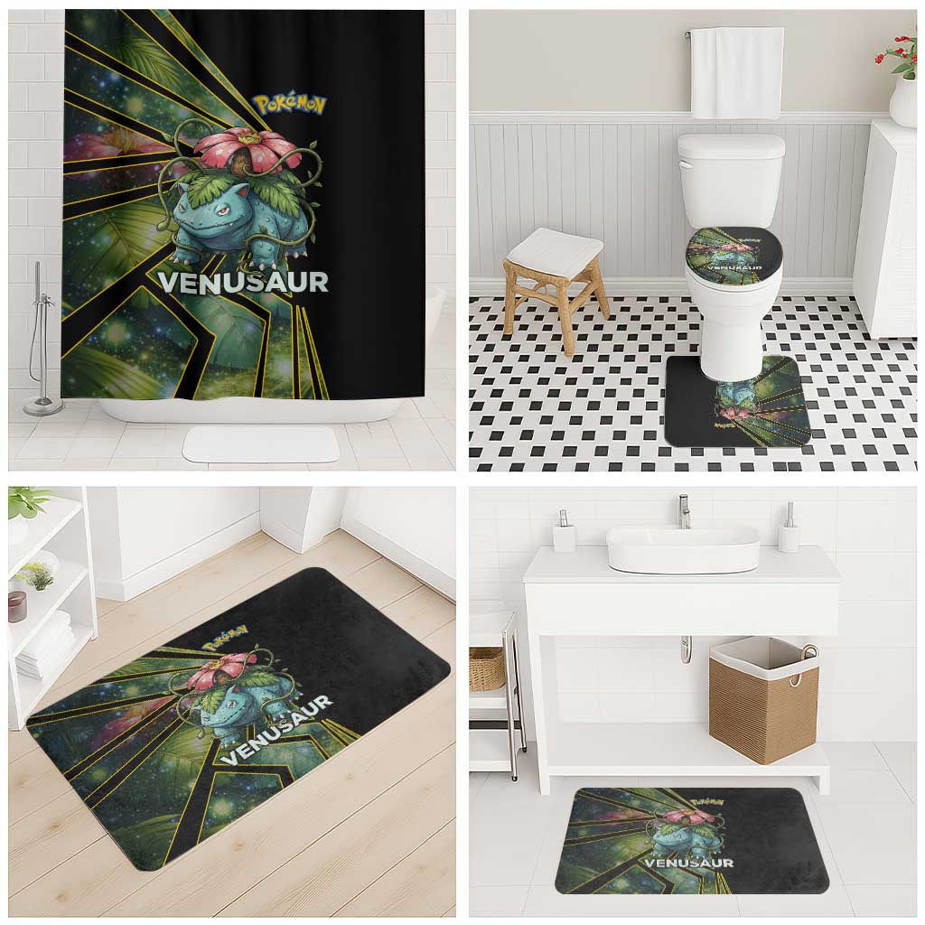 Venusaur Poké Bathroom Set Jungle Flora Comic Style