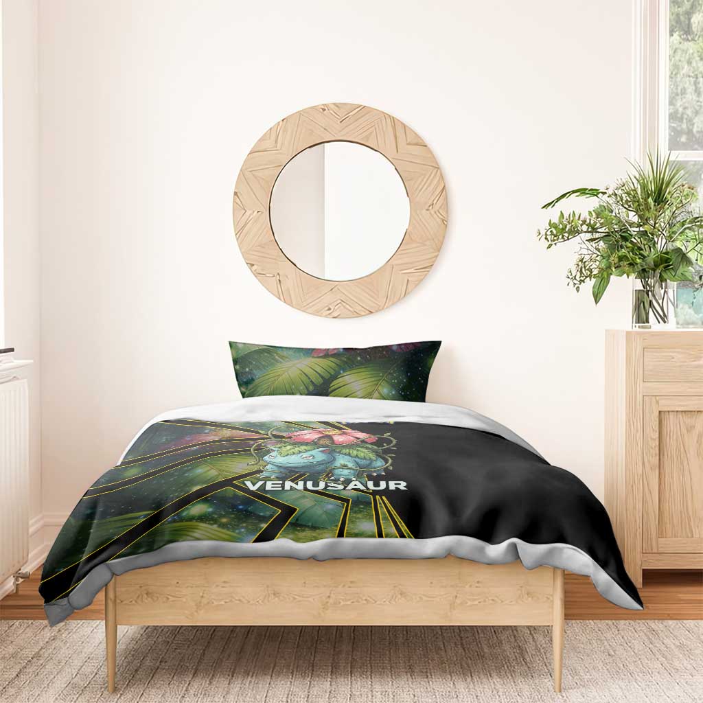 Venusaur Poké Bedding Set Jungle Flora Comic Style