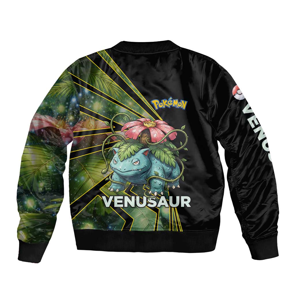 Venusaur Poké Bomber Jacket Jungle Flora Comic Style