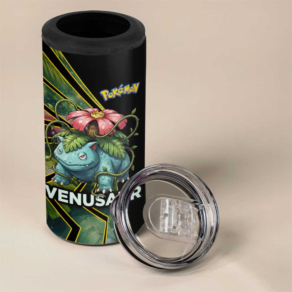 Venusaur Poké 4 in 1 Can Cooler Tumbler Jungle Flora Comic Style