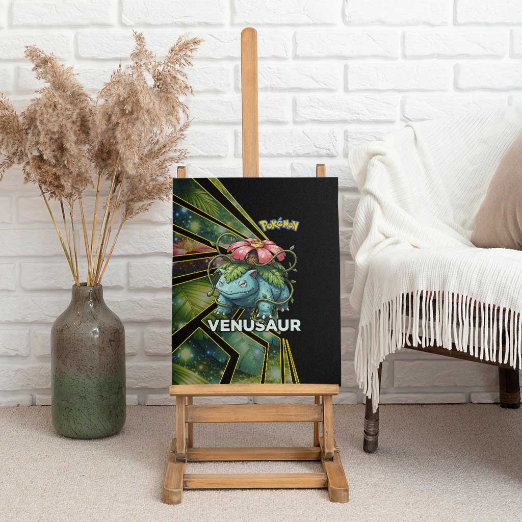 Venusaur Poké Canvas Wall Art Jungle Flora Comic Style