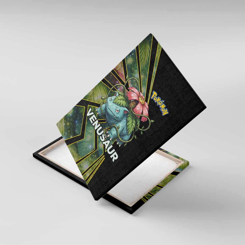 Venusaur Poké Canvas Wall Art Jungle Flora Comic Style