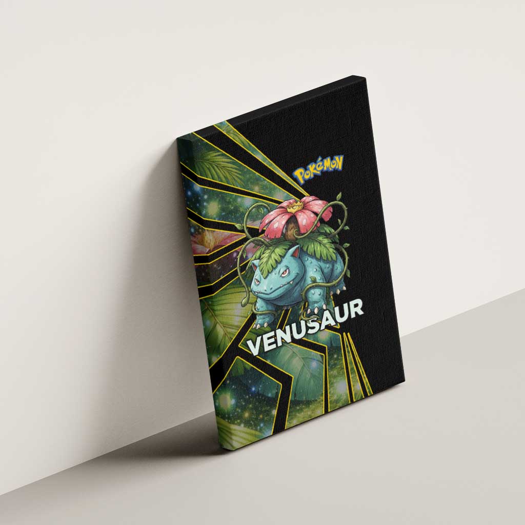 Venusaur Poké Canvas Wall Art Jungle Flora Comic Style