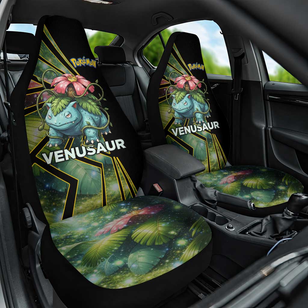 Venusaur Poké Car Seat Cover Jungle Flora Comic Style