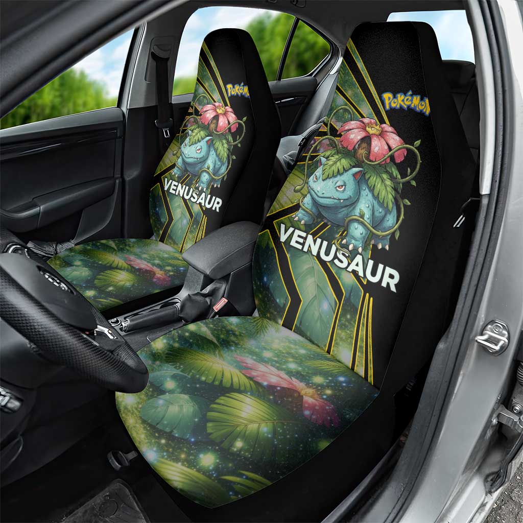 Venusaur Poké Car Seat Cover Jungle Flora Comic Style