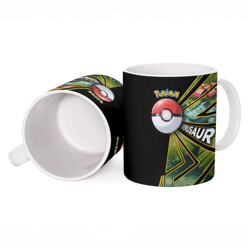Venusaur Poké Ceramic Mug Jungle Flora Comic Style