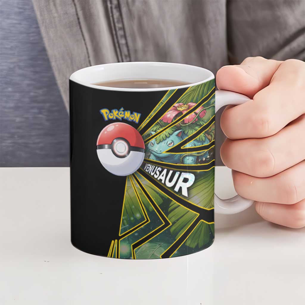 Venusaur Poké Ceramic Mug Jungle Flora Comic Style