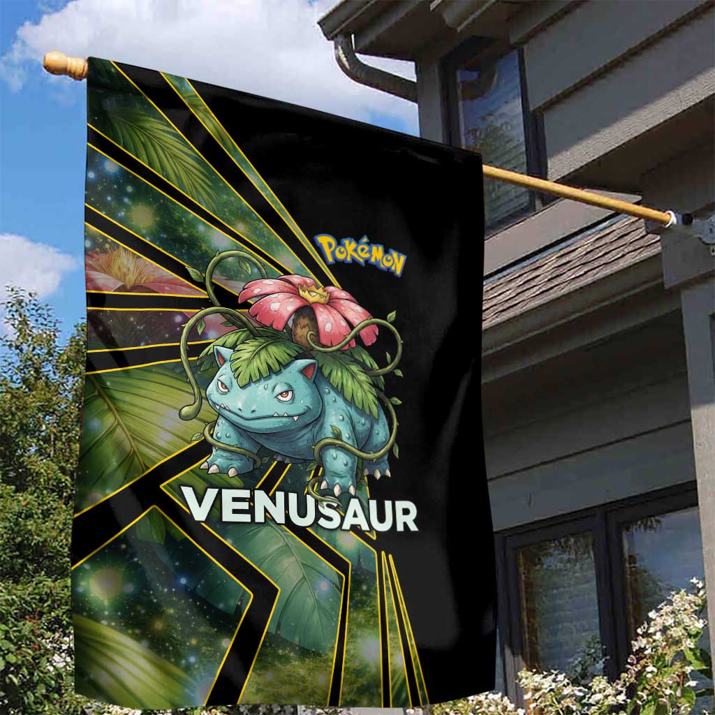 Venusaur Poké Garden Flag Jungle Flora Comic Style