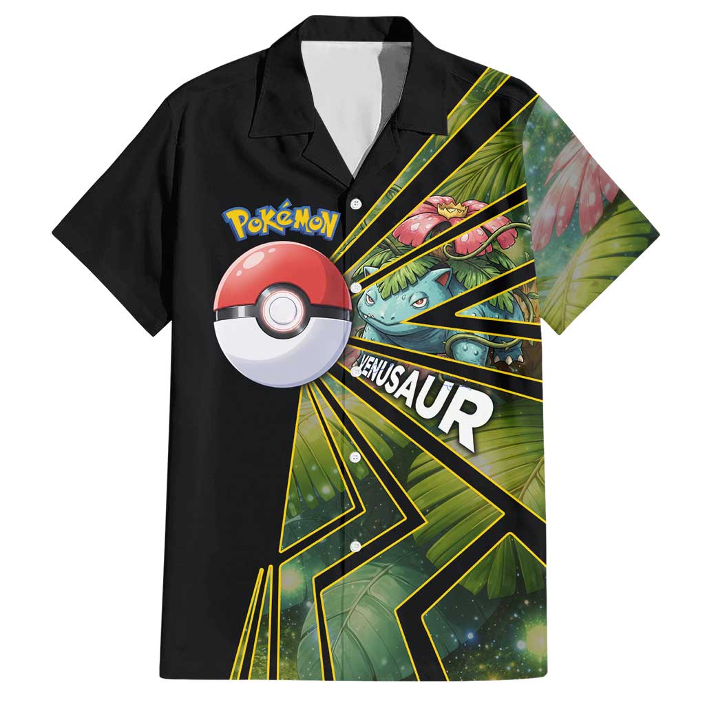 Venusaur Poké Hawaiian Shirt Jungle Flora Comic Style