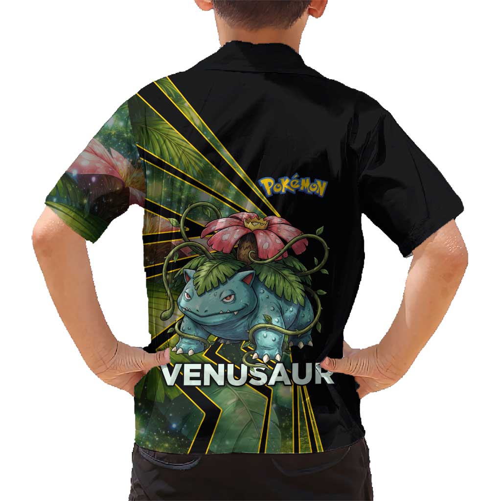 Venusaur Poké Hawaiian Shirt Jungle Flora Comic Style