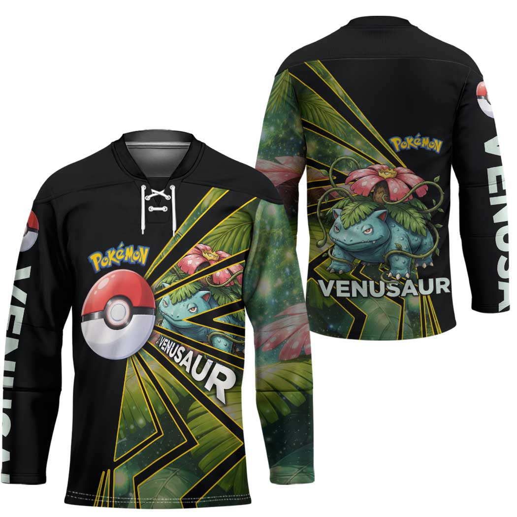 Venusaur Poké Hockey Jersey Jungle Flora Comic Style