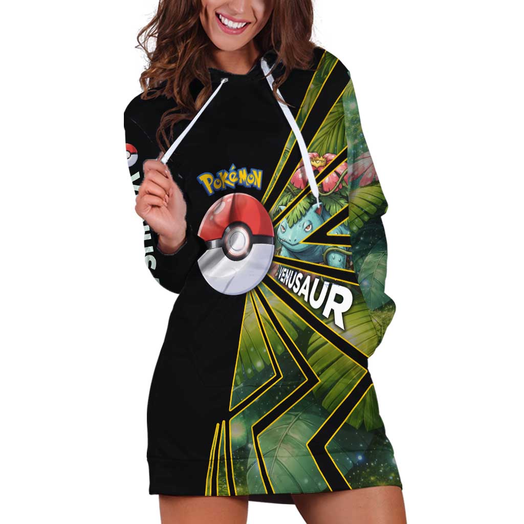 Venusaur Poké Hoodie Dress Jungle Flora Comic Style