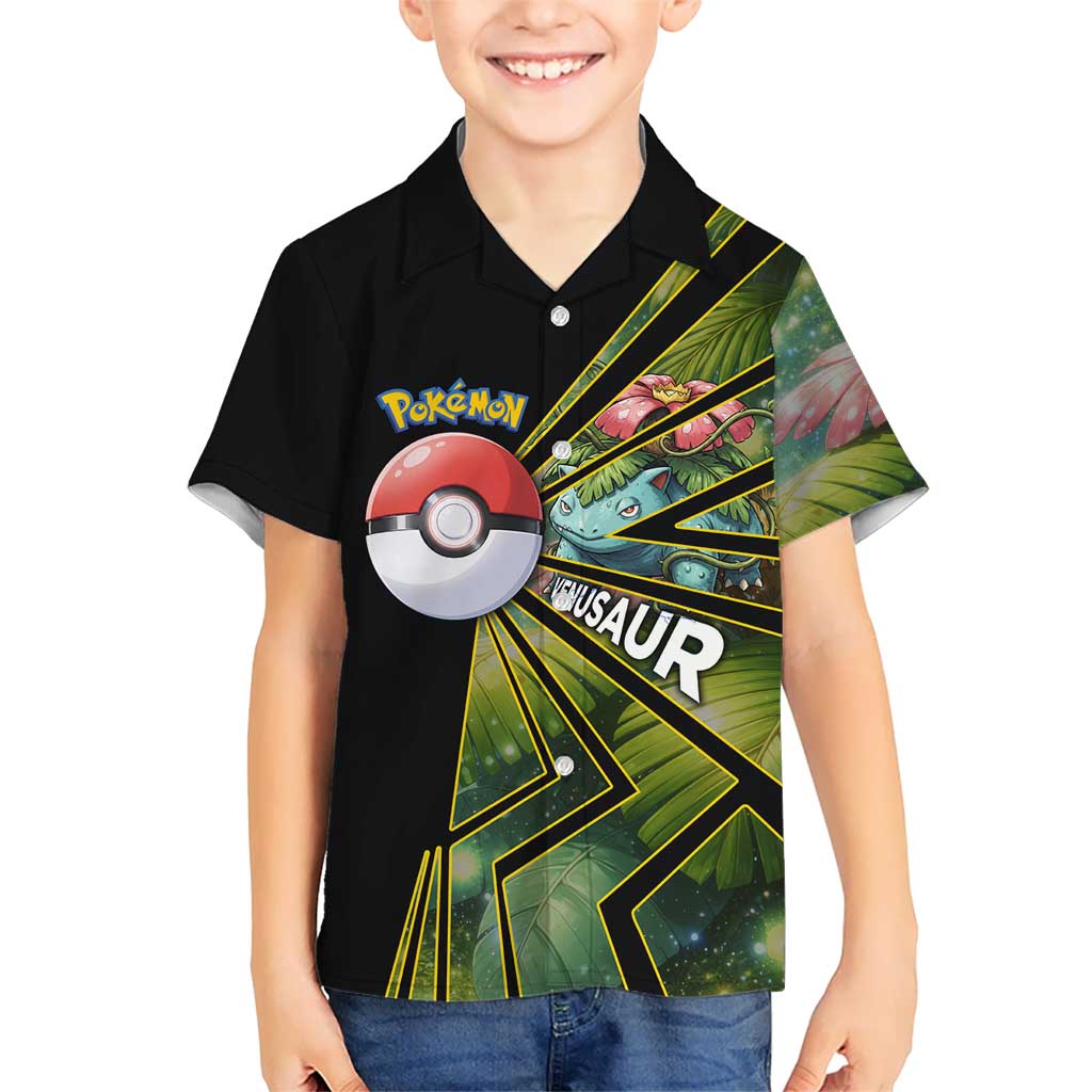 Venusaur Poké Kid Hawaiian Shirt Jungle Flora Comic Style