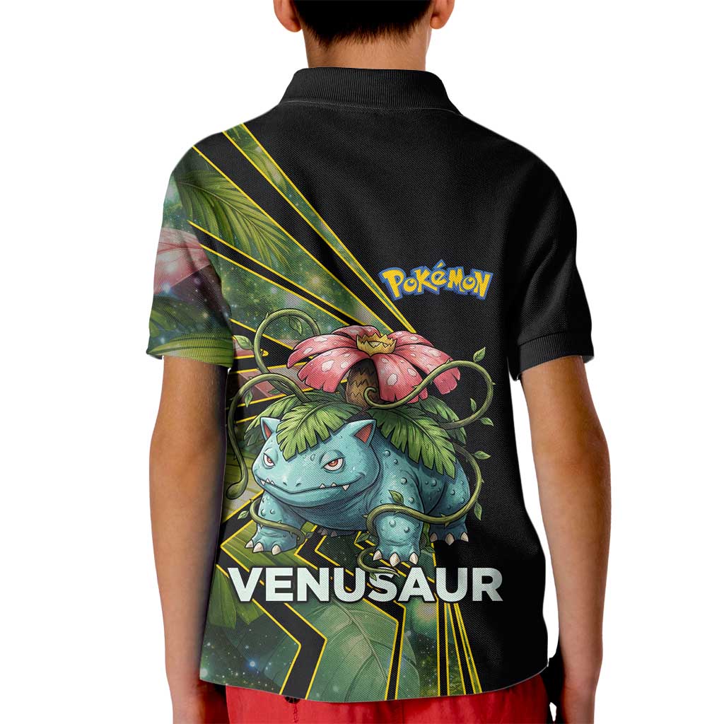 Venusaur Poké Kid Polo Shirt Jungle Flora Comic Style
