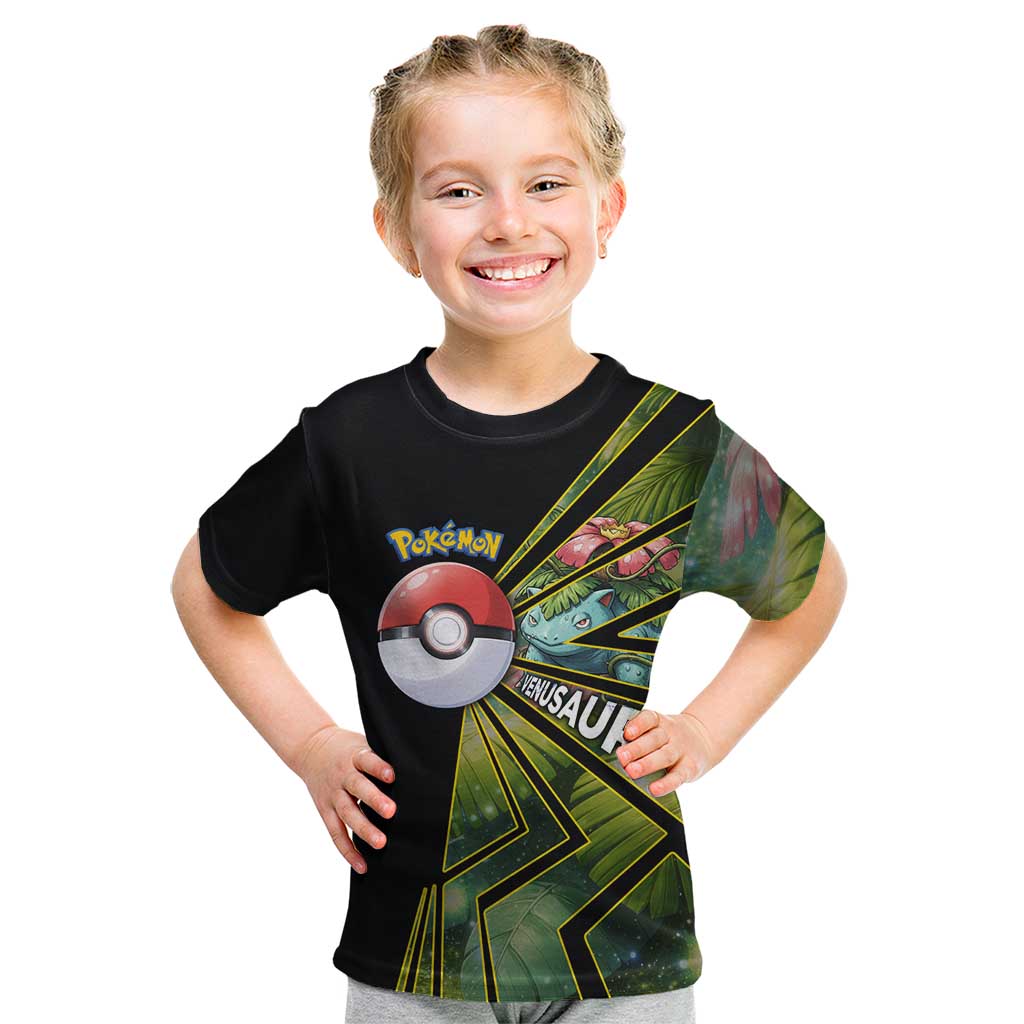 Venusaur Poké Kid T Shirt Jungle Flora Comic Style