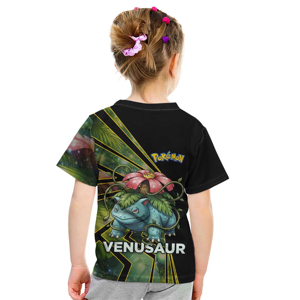 Venusaur Poké Kid T Shirt Jungle Flora Comic Style