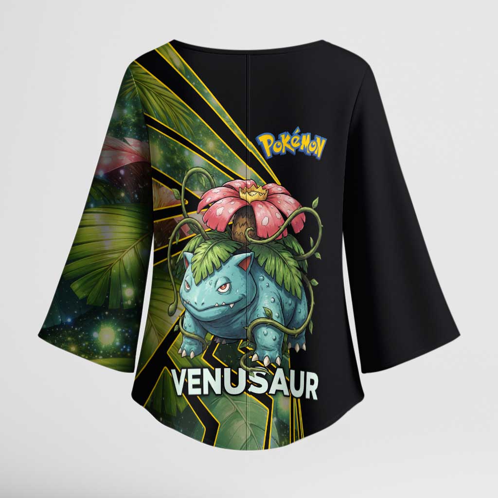 Venusaur Poké Kimono Sleeve Blouse Jungle Flora Comic Style