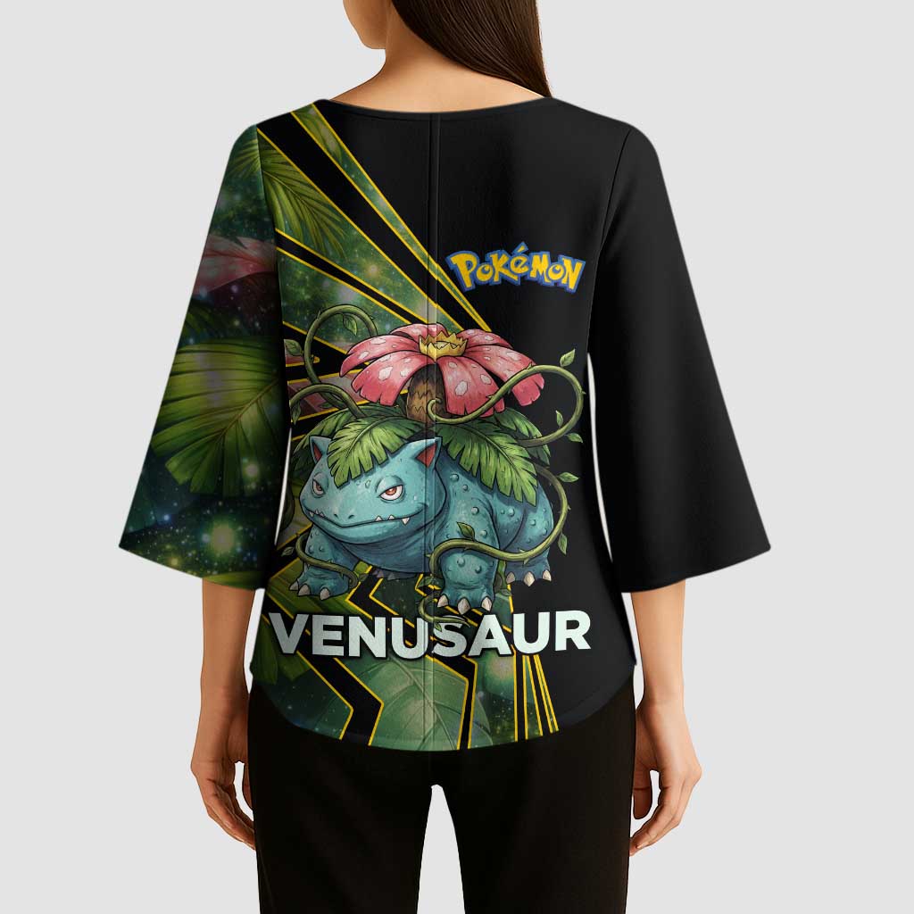 Venusaur Poké Kimono Sleeve Blouse Jungle Flora Comic Style