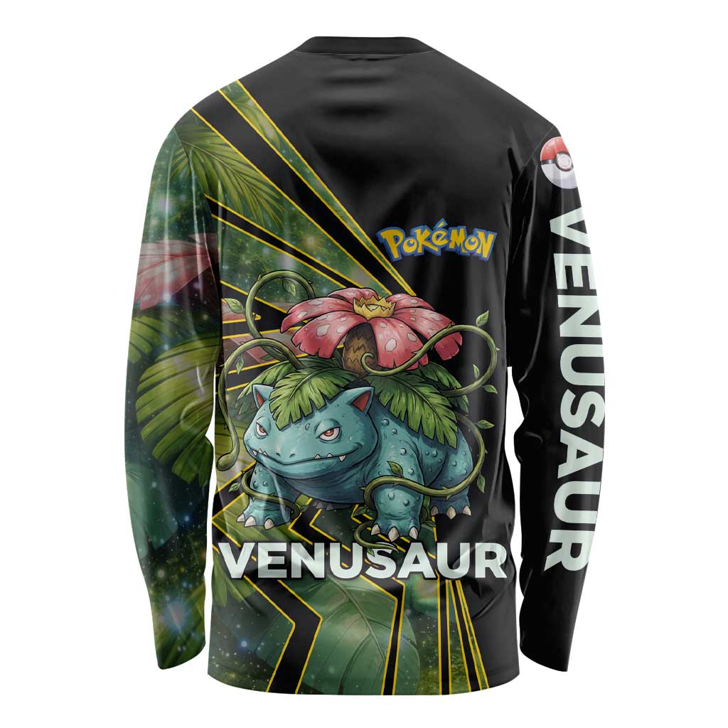Venusaur Poké Long Sleeve Shirt Jungle Flora Comic Style