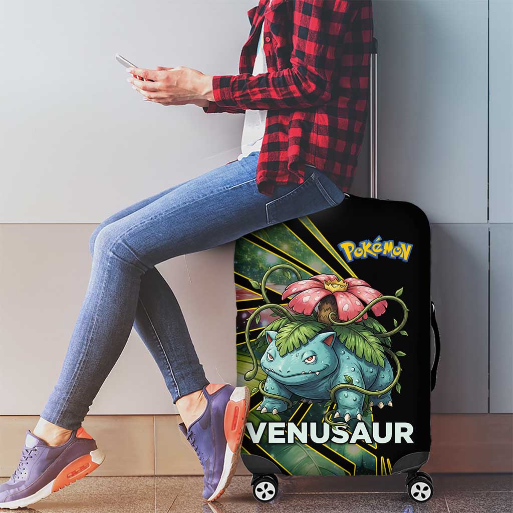 Venusaur Poké Luggage Cover Jungle Flora Comic Style