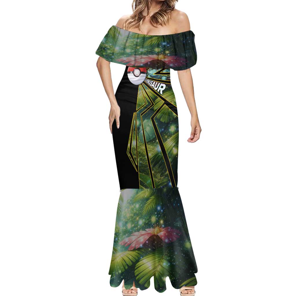 Venusaur Poké Mermaid Dress Jungle Flora Comic Style