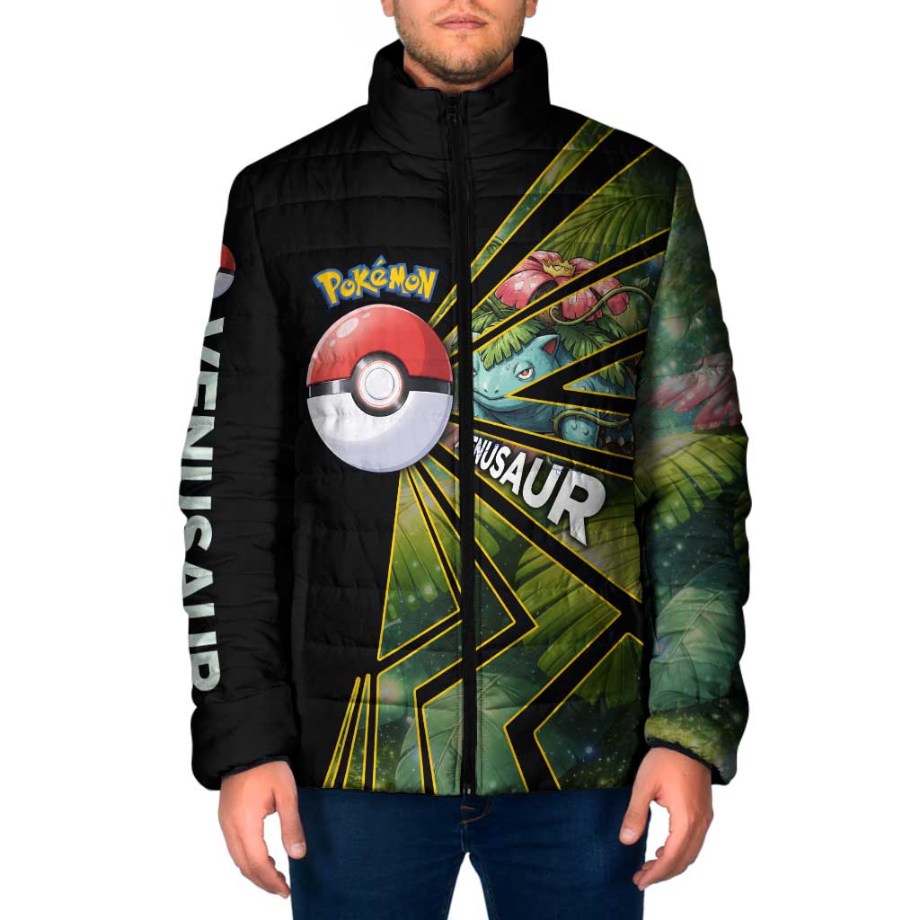 Venusaur Poké Padded Jacket Jungle Flora Comic Style