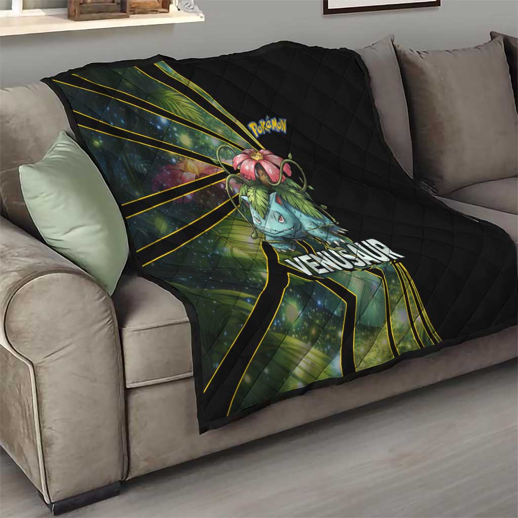 Venusaur Poké Quilt Jungle Flora Comic Style