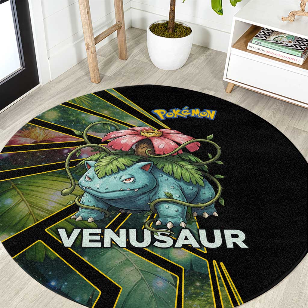 Venusaur Poké Round Carpet Jungle Flora Comic Style